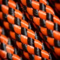 Djembe Seil 5mm - Schwarz/Orange