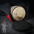 XL Copertura professionale per djembe - rosso/nero